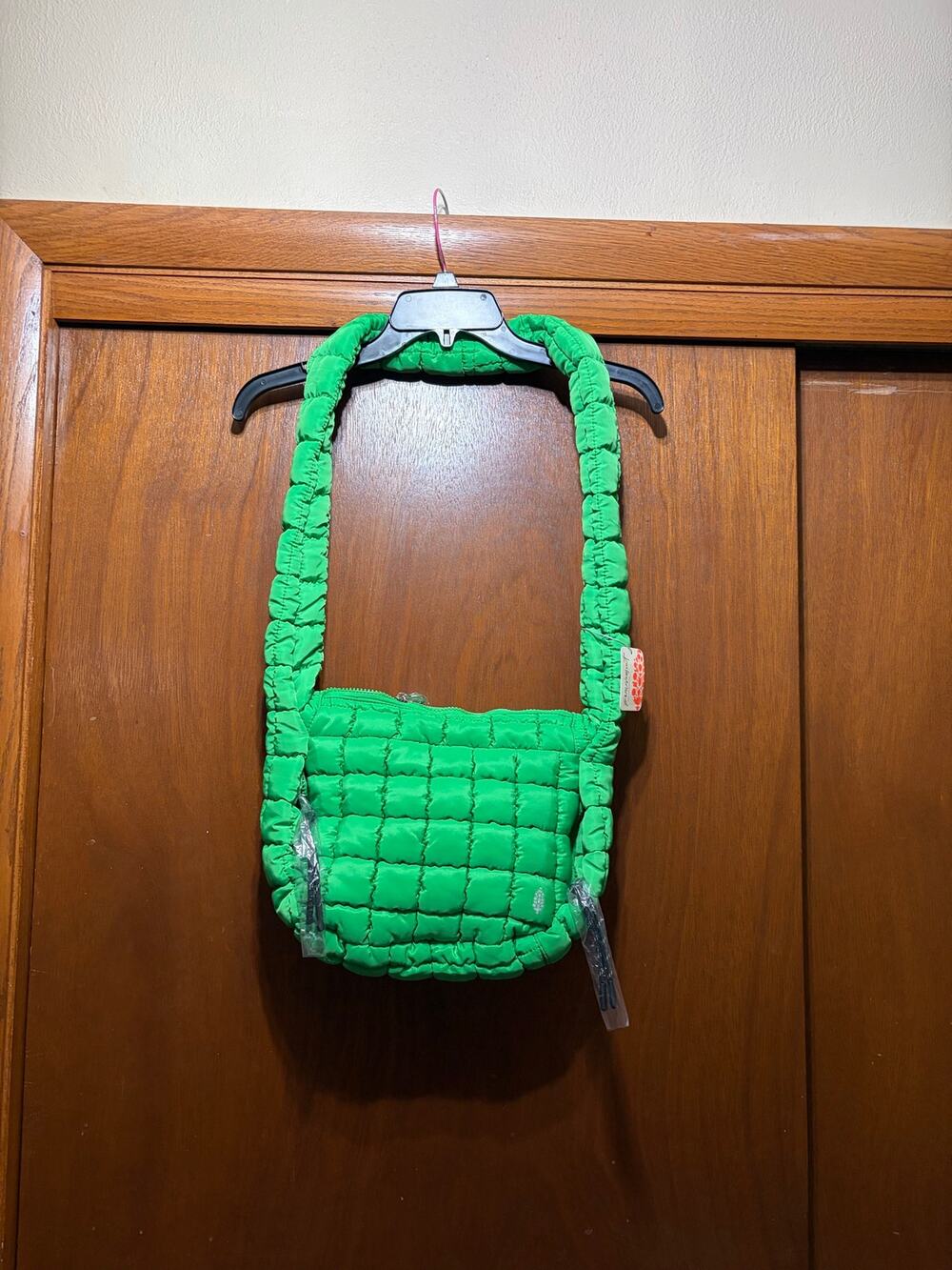 Free People FP Movement Quilted Baby Carryall Sling Bag Kelly Green NWT